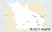 Classic Style Simple Map of Wejherowo, single color outside