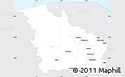 Silver Style Simple Map of Wejherowo, single color outside