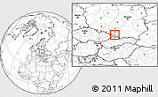 Blank Location Map of Bielsko-Biala