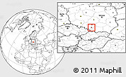 Blank Location Map of Katowice