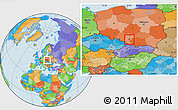 Political Location Map of Katowice