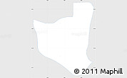 Silver Style Simple Map of Siemianowice Slaskie, single color outside