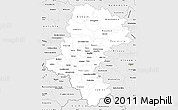 Silver Style Simple Map of Slaskie