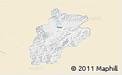 Classic Style 3D Map of Zywiec, single color outside