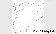 Blank Simple Map of Zywiec, no labels
