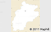 Classic Style Simple Map of Zywiec, single color outside