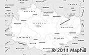 Silver Style Simple Map of Swietokrzyskie