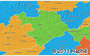 Political 3D Map of Staszow