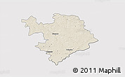Shaded Relief 3D Map of Staszow, cropped outside