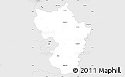 Silver Style Simple Map of Kalisz I