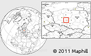 Blank Location Map of Kalisz