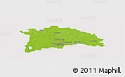 Physical Panoramic Map of Nowy Tomysl, cropped outside