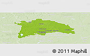 Physical Panoramic Map of Nowy Tomysl, lighten