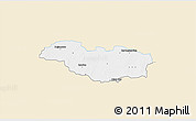 Classic Style 3D Map of Rawicz, single color outside