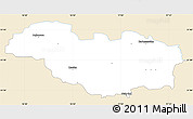Classic Style Simple Map of Rawicz, single color outside