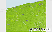 Physical 3D Map of Gryfice