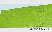 Physical Panoramic Map of Gryfice