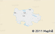 Classic Style 3D Map of Pyrzyce, single color outside