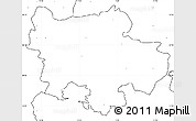 Blank Simple Map of Pyrzyce, no labels