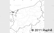 Blank Simple Map of Zachodnio-Pomorskie, no labels