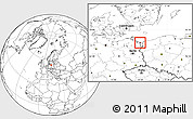 Blank Location Map of Swinoujscie