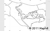 Blank Simple Map of Swinoujscie, no labels