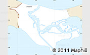 Classic Style Simple Map of Swinoujscie