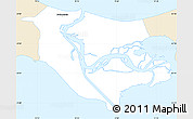 Classic Style Simple Map of Swinoujscie, single color outside