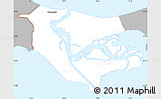 Gray Simple Map of Swinoujscie