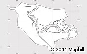 Silver Style Simple Map of Swinoujscie, cropped outside