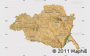 Satellite Map of Alentejo Central, cropped outside