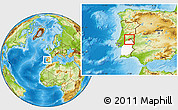 Physical Location Map of Nisa, highlighted grandparent region