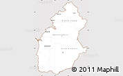 Classic Style Simple Map of Alentejo, cropped outside
