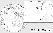 Blank Location Map of Portimao