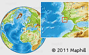 Physical Location Map of Portimao