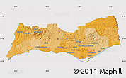 Political Map of Algarve, cropped outside