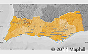 Political Map of Algarve, desaturated