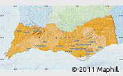 Political Map of Algarve, lighten