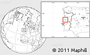 Blank Location Map of Condeixa-a-Nova