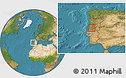 Satellite Location Map of Condeixa-a-Nova