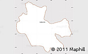 Classic Style Simple Map of Condeixa-a-Nova, cropped outside
