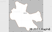 Gray Simple Map of Condeixa-a-Nova, cropped outside