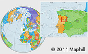 Political Location Map of Meda