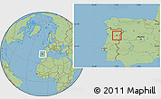 Savanna Style Location Map of Meda