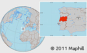 Gray Location Map of Centro