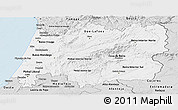 Silver Style Panoramic Map of Centro