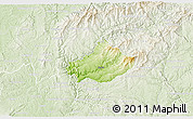 Physical 3D Map of Serta, lighten