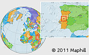 Political Location Map of Serta, within the entire country