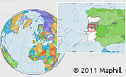 Political Location Map of Serta, highlighted country, highlighted grandparent region