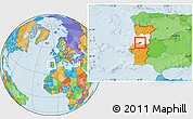 Political Location Map of Serta, highlighted grandparent region